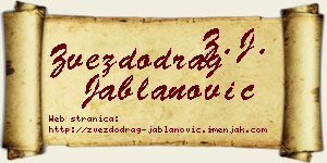 Zvezdodrag Jablanović vizit kartica